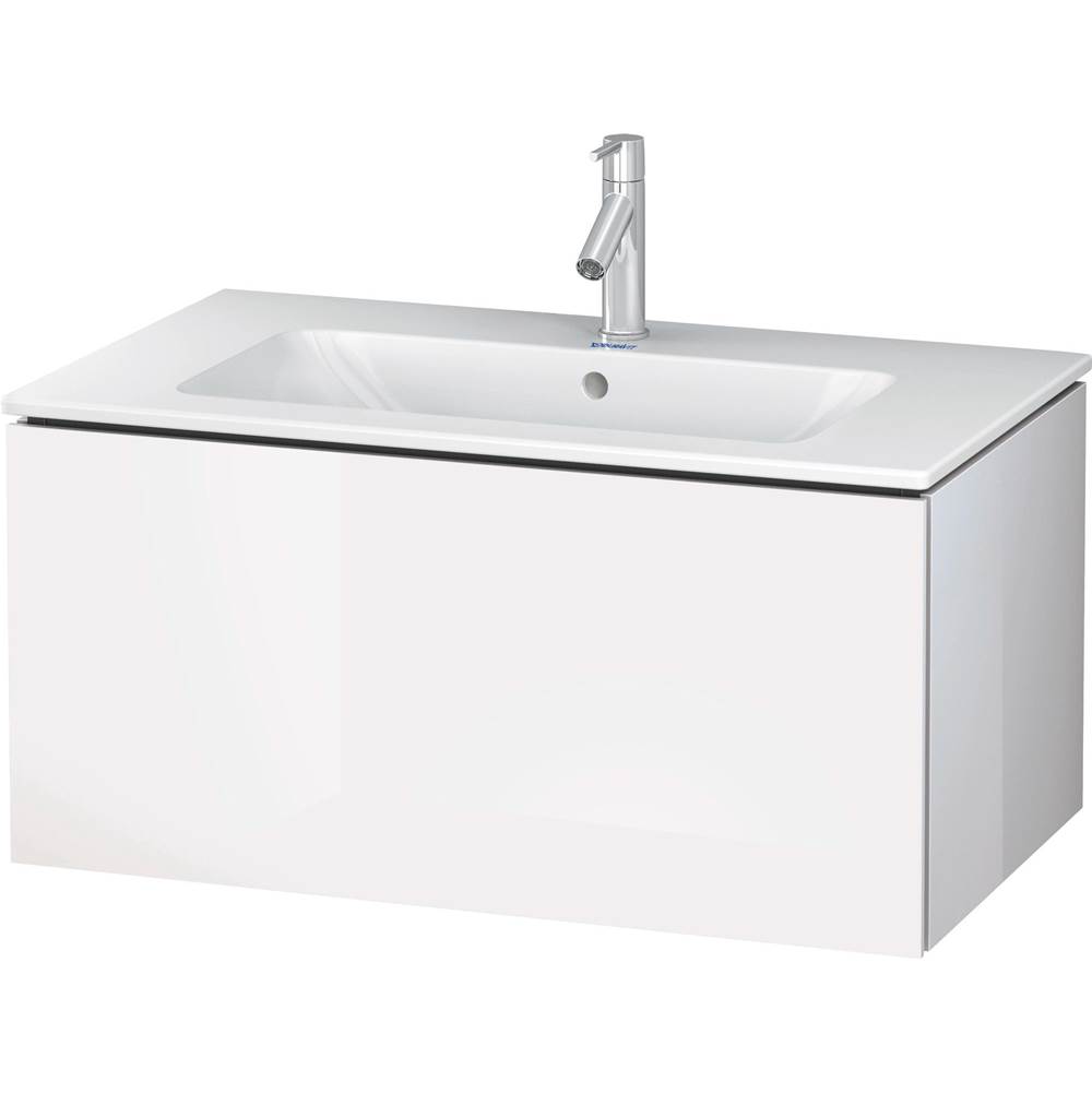 L-Cube 32 1/4'' Wall Mount One Drawer Single Vanity Cabinet in High Gloss White, -related