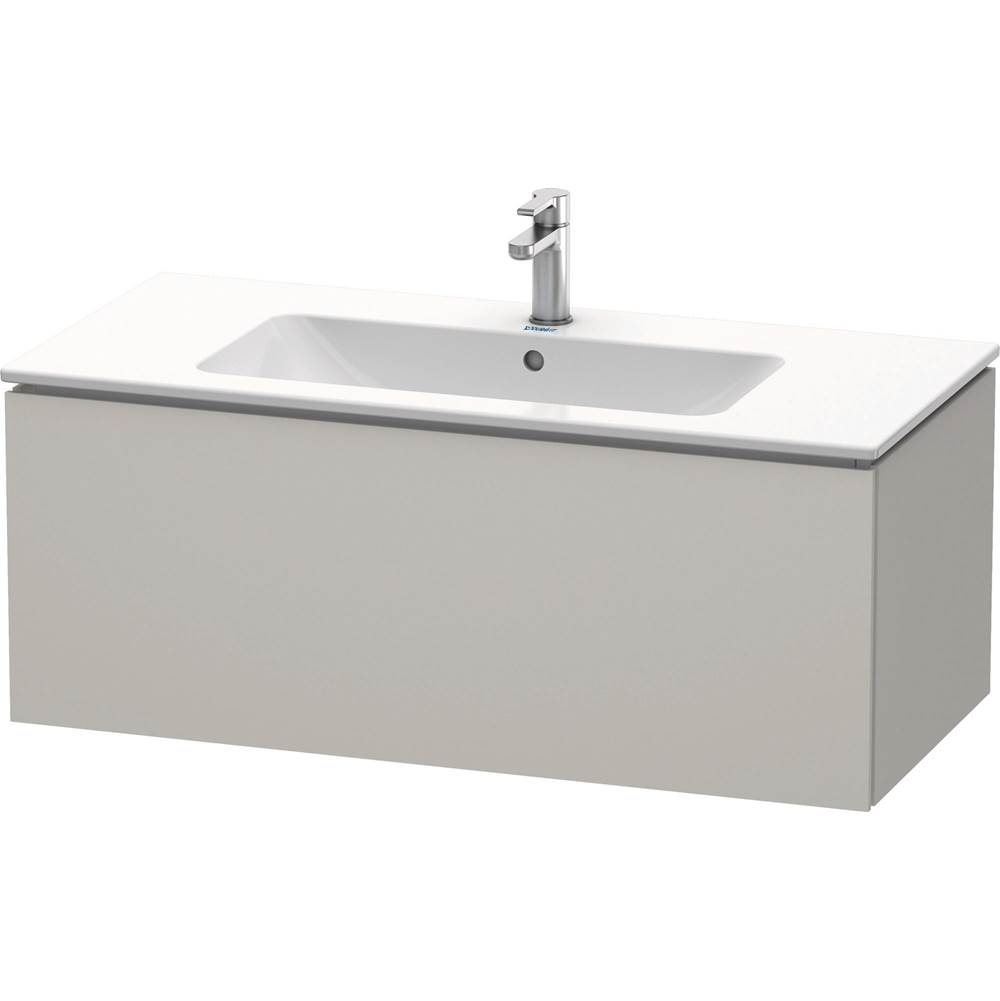 L-Cube 40 1/8'' Wall Mount One Drawer Single Vanity Cabinet in Matte Concrete Gra-related