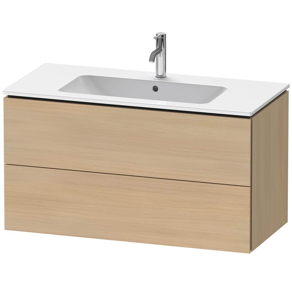 L-Cube 40 1/8'' Wall Mount Two Drawer Single Vanity Cabinet in Mediterranean Oak,-related