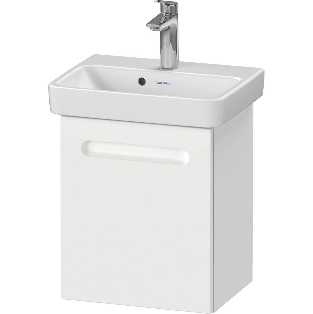 No.1 15 3/8'' Wall Mount One Door Single Vanity Cabinet in Matte White, Sink Sold-related
