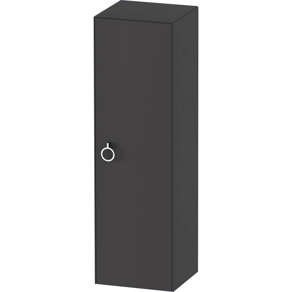 White Tulip 15 3/4'' x 52'' Wall Mount Linen Cabinet in Satin Matte Graphite-related