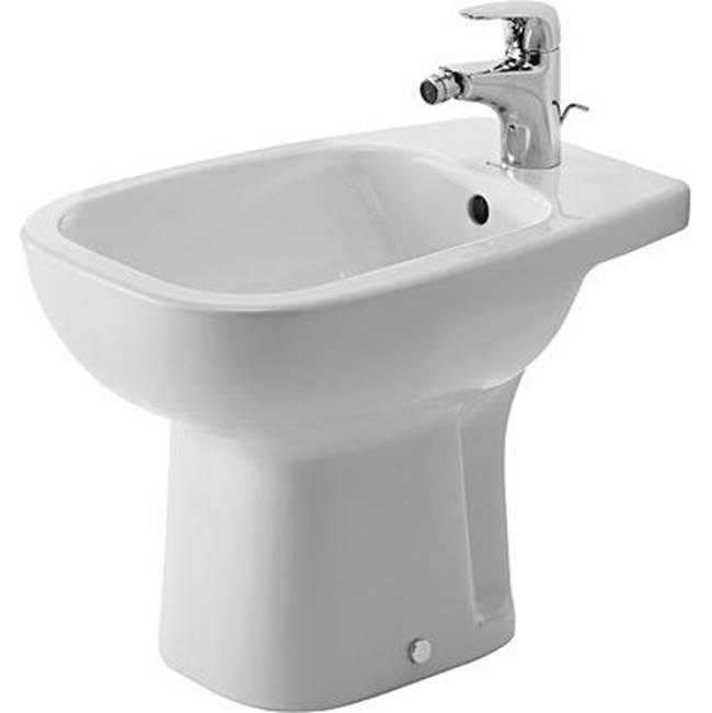 D-Code Single Hole Horizontal Spray Floorstanding Bidet in White-related