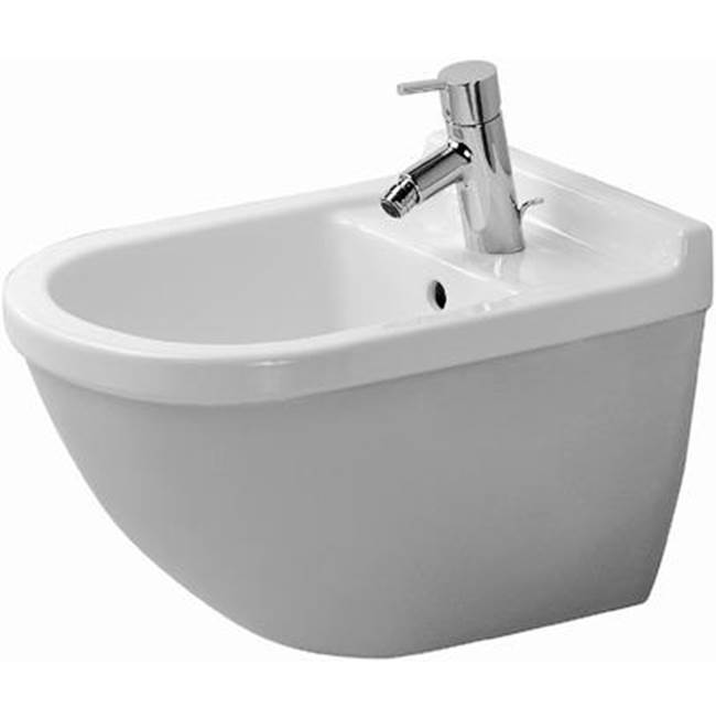 Starck 3 Single Hole Horizontal Spray Wall Mount Bidet in White-shop