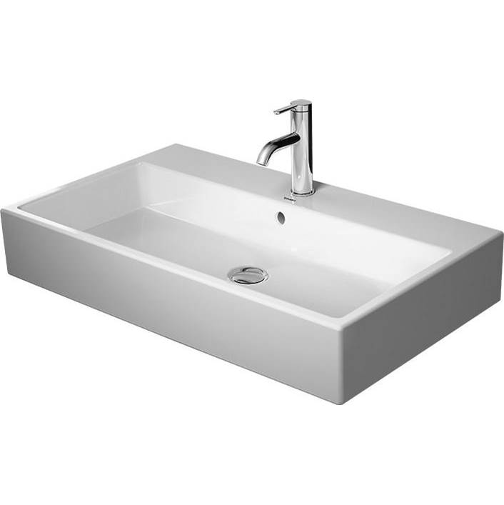 Vero 31 1/2'' Rectangular Wall Mounted Sink in White with Single Faucet Hole and -related