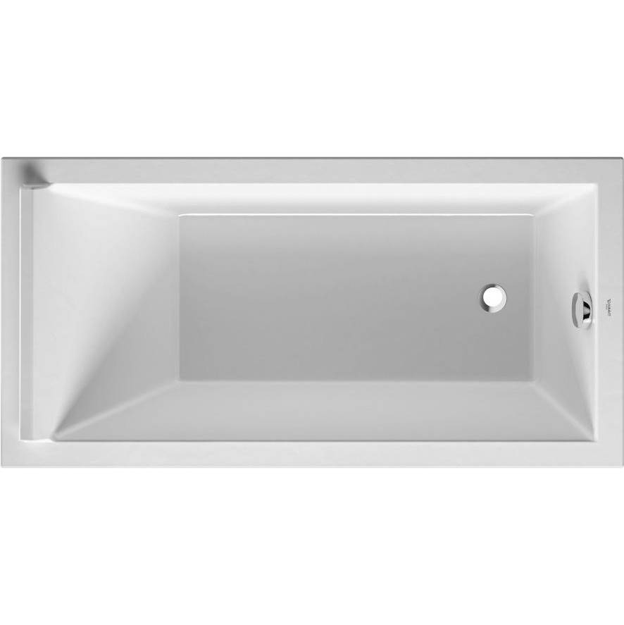 Starck 59'' x 29 1/2'' Rectangular Drop In Bathtub in White Acrylic with Reversib-related