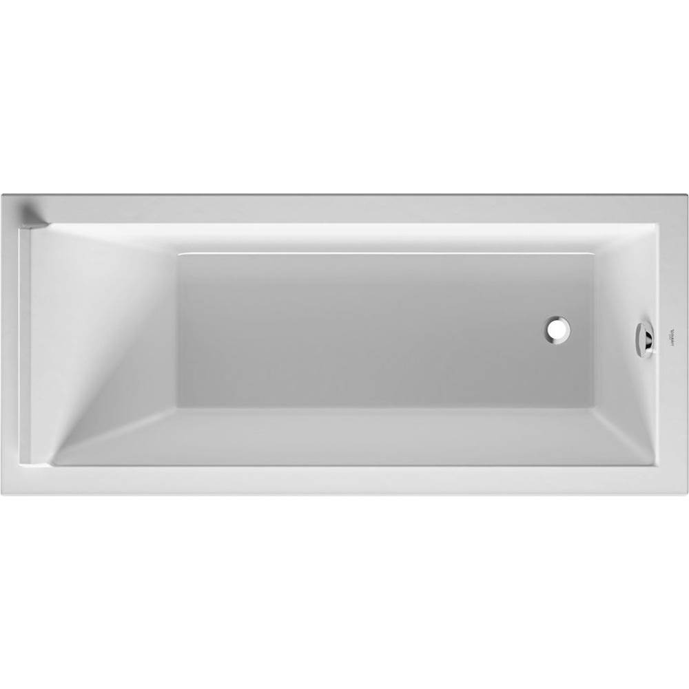 Starck 66 7/8'' x 29 1/2'' Rectangular Drop In Bathtub in White Acrylic with Reve-related