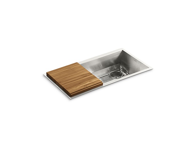 33" STAINLESS STEEL KITCHEN SINK WITH STANDARD ACCESSORIES SOLTIERE® by Mick De Giulio L20306-00-NA-related