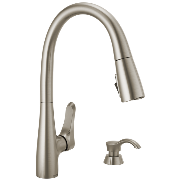Dunsley® Single Handle Pull-Down Kitchen Faucet With ShieldSpray In Spotshield Stainless MODEL#: 19756Z-SPSD-DST-related
