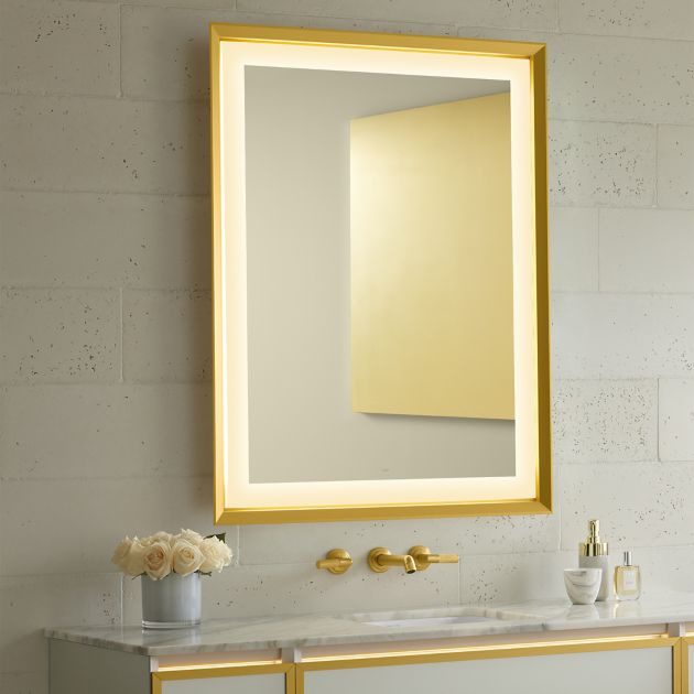 Title 24 Chamfer Frame Sculpt Lighted Mirrors-1