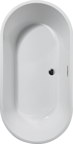 Montour 60 In. X 30 In. Freestanding Tub With Center Drain In White MODEL#: DB256806-6030WH-1