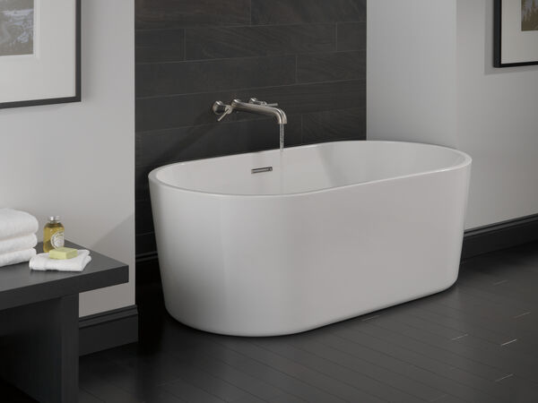 Montour 60 In. X 30 In. Freestanding Tub With Center Drain In White MODEL#: DB256806-6030WH-0-large