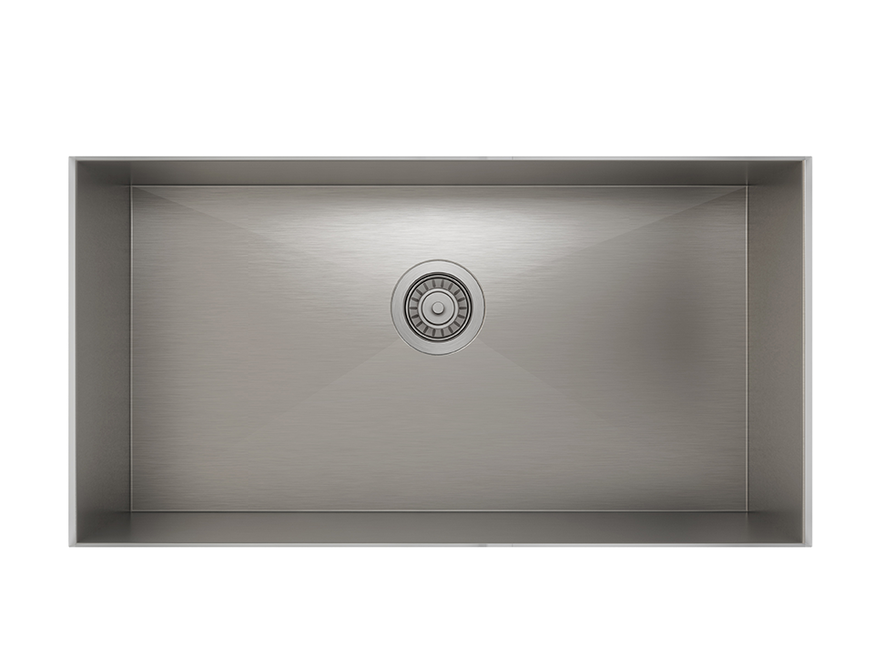 Single Bowl Undermont Kitchen Sink ProInox H0 18-gauge Stainless Steel, 27'' x 16'' x 10''  IH0-US-291810-related