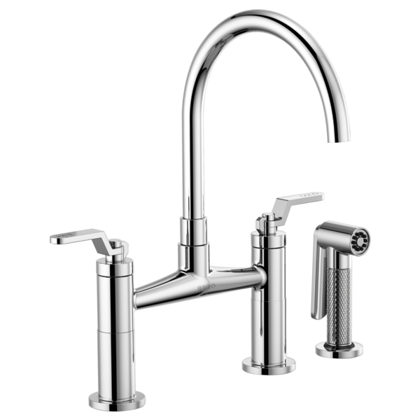 LITZE® Bridge Faucet with Arc Spout and Industrial Handle-related