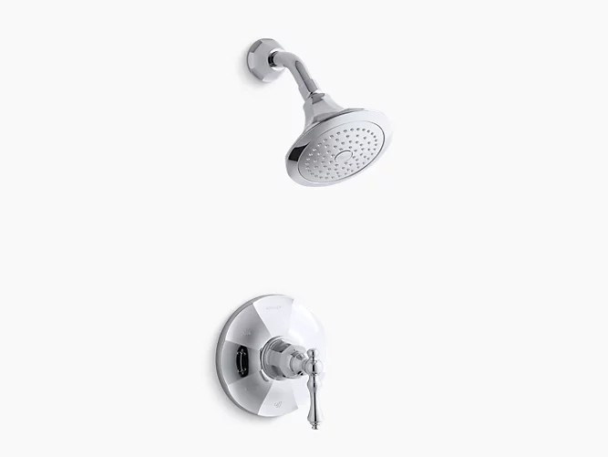 Kelston®Rite-Temp® shower valve trim with lever handle and 2.5 gpm showerhead K-TS13493-4-CP-related