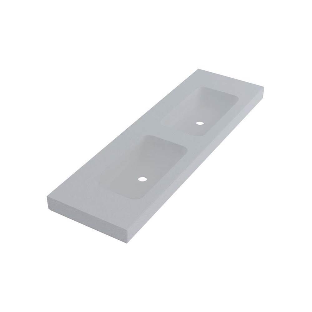 Wall Mount Double Lav 63X19 1-Hole-related