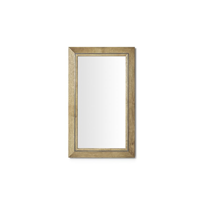 Wood with Metal Inlay Craft Series Mirrors-product-view