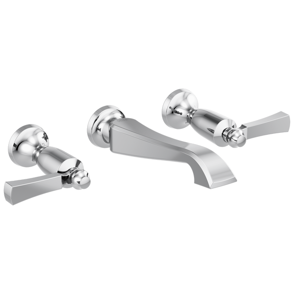 Dorval™ Two Handle Wall Mount Bathroom Faucet Trim Only In Chrome MODEL#: T3556LF-WL-related
