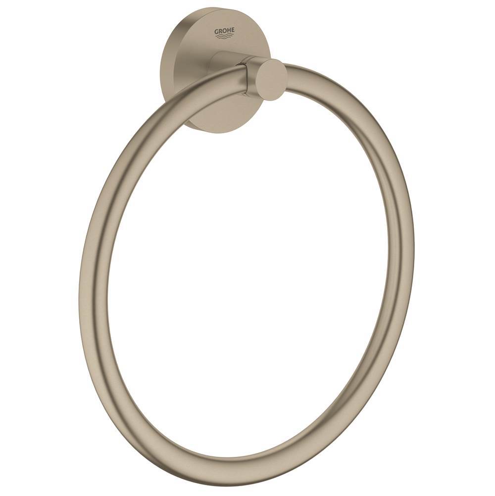 Essentials Towel Ring, brushed nickel-related