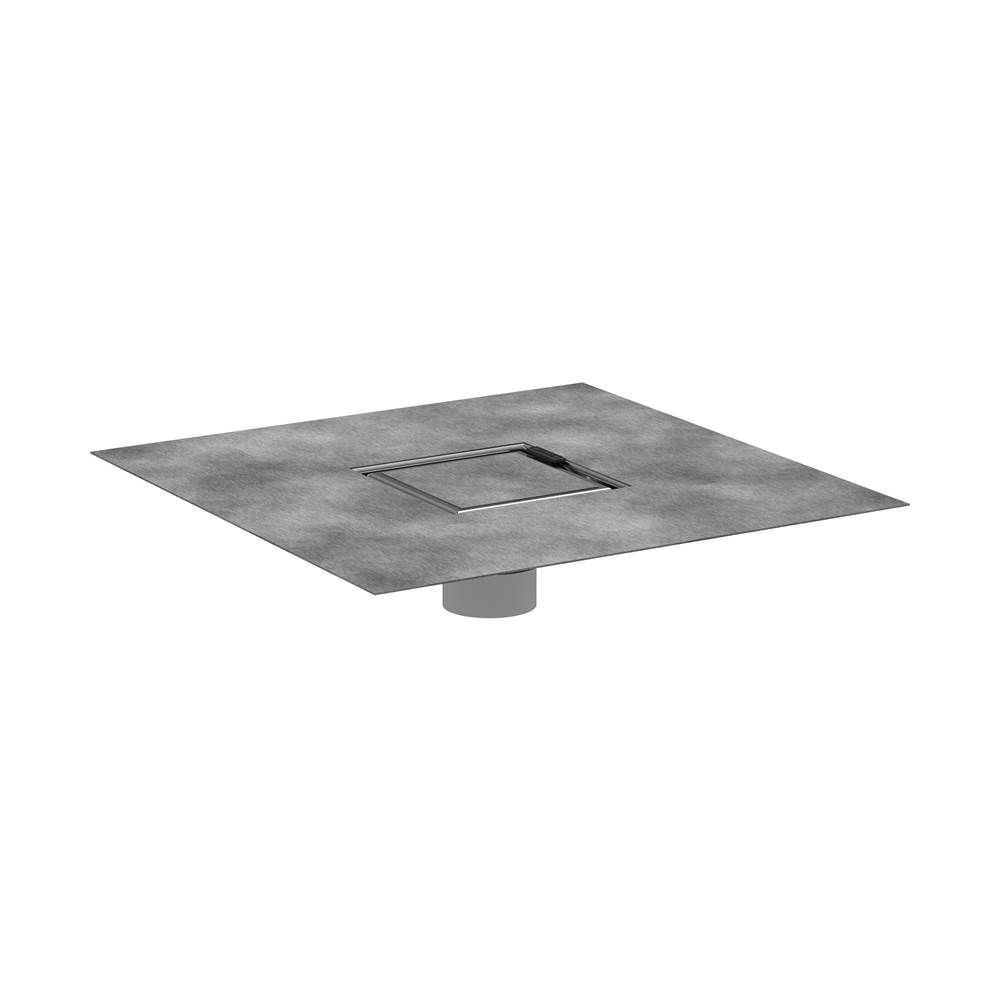 Raindrain Brilliance Point Drain Set 4''X 4'' Trim With Rough-shop