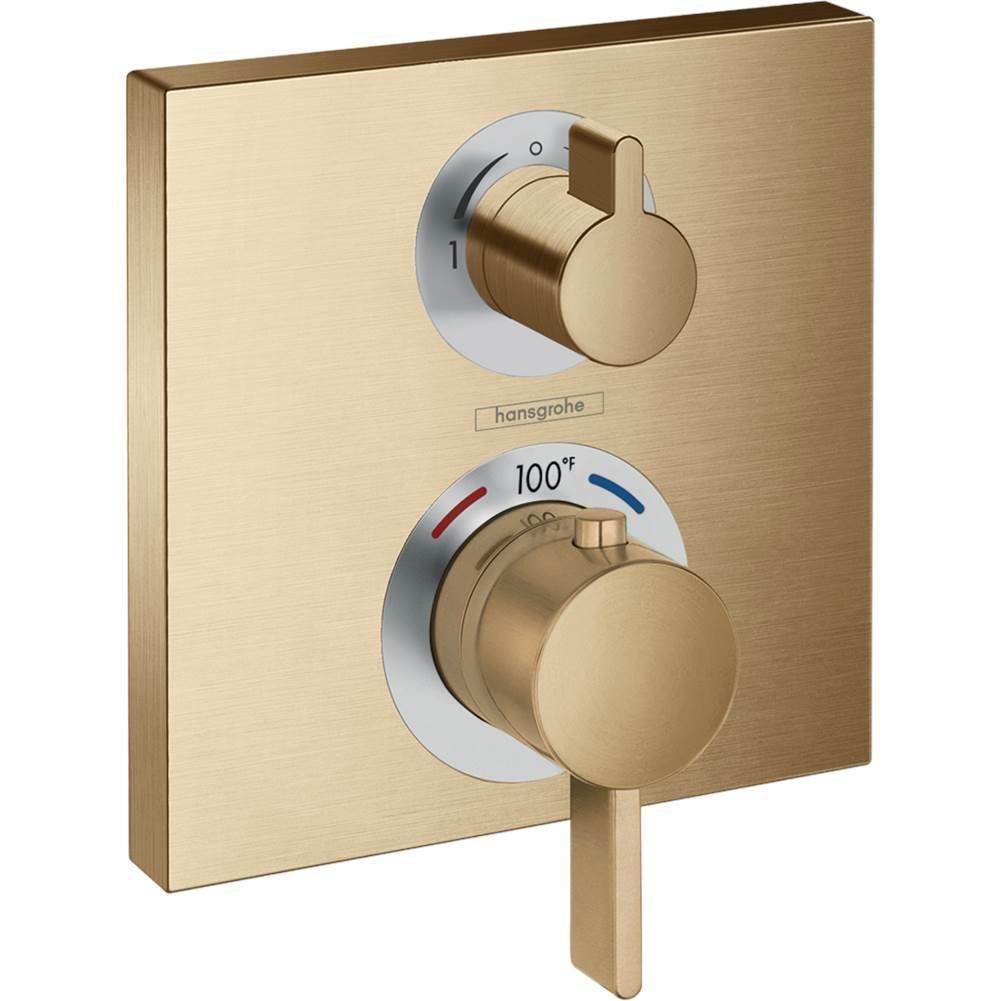 Ecostat Square Thermostatic Trim With Volume Control And Div-related