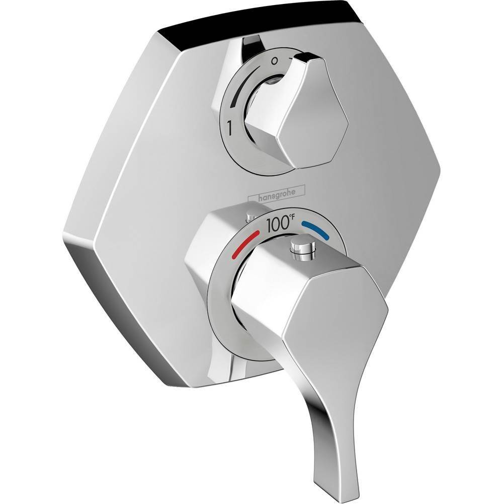 Thermostatic Trim With Volume Control And Diverter-related