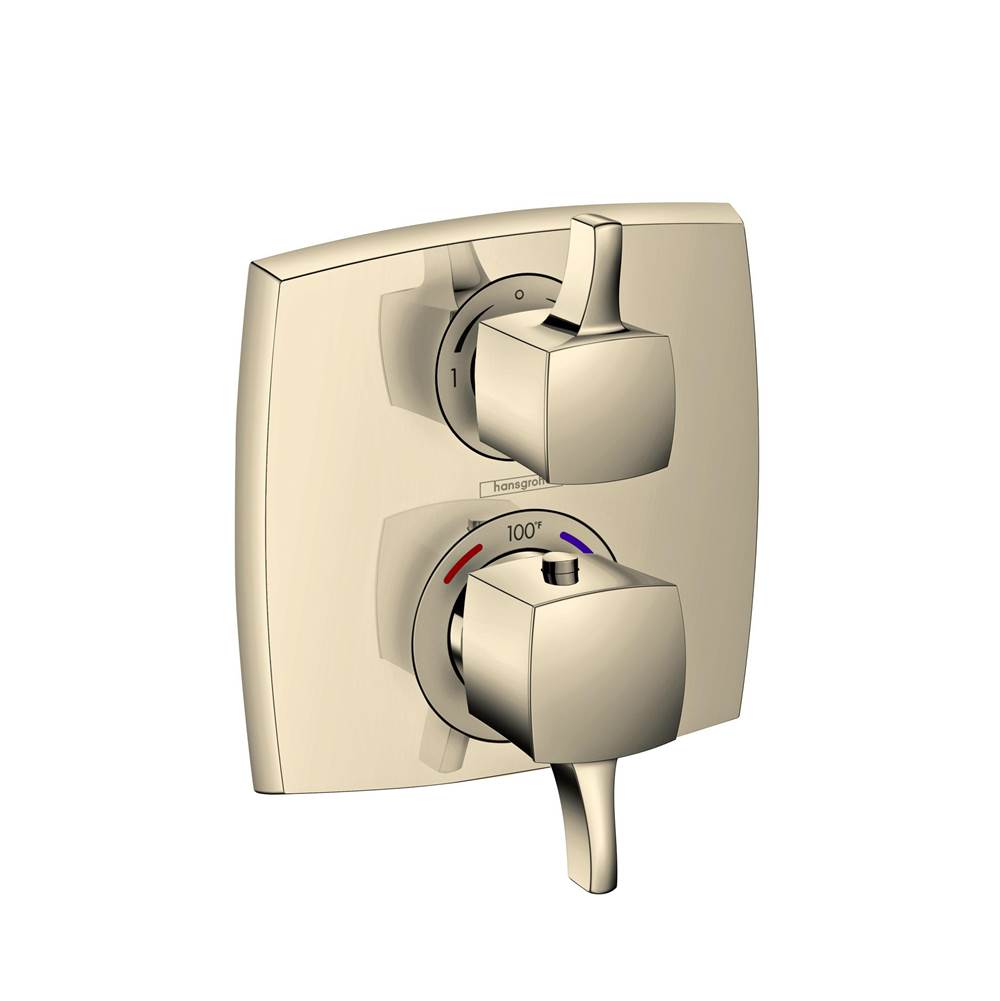 Thermostatic Trim With Volume Control And Diverter, Square-related