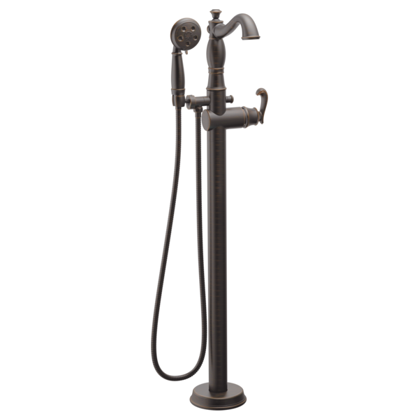 DELTA® Delta® Single Handle Floor Mount Tub Filler Trim With Hand Shower - Less Handle In Venetian Bronze MODEL#: T4797-RBFL-LHP--H797RB--R4700-FL-related