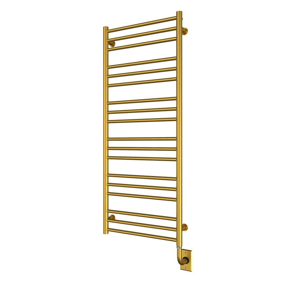ICO Bath 19.5''x47.5'' Sorano Electric Hardwired Towel Warmer - PVD Brushed Gold-related