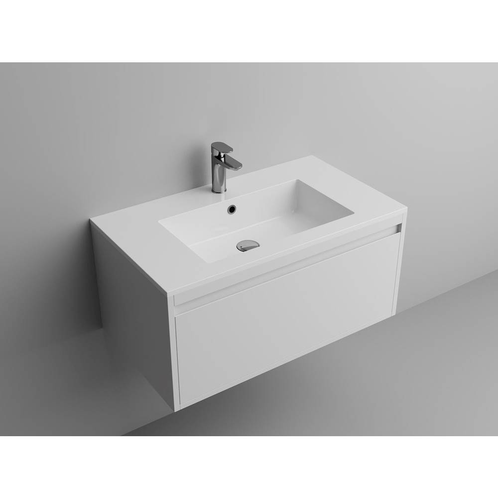 ICO Bath Square 31'' Vanity Sink Top - Gloss White-related