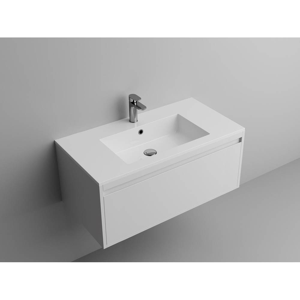 ICO Bath Square 36'' Vanity Sink Top - Gloss White-related