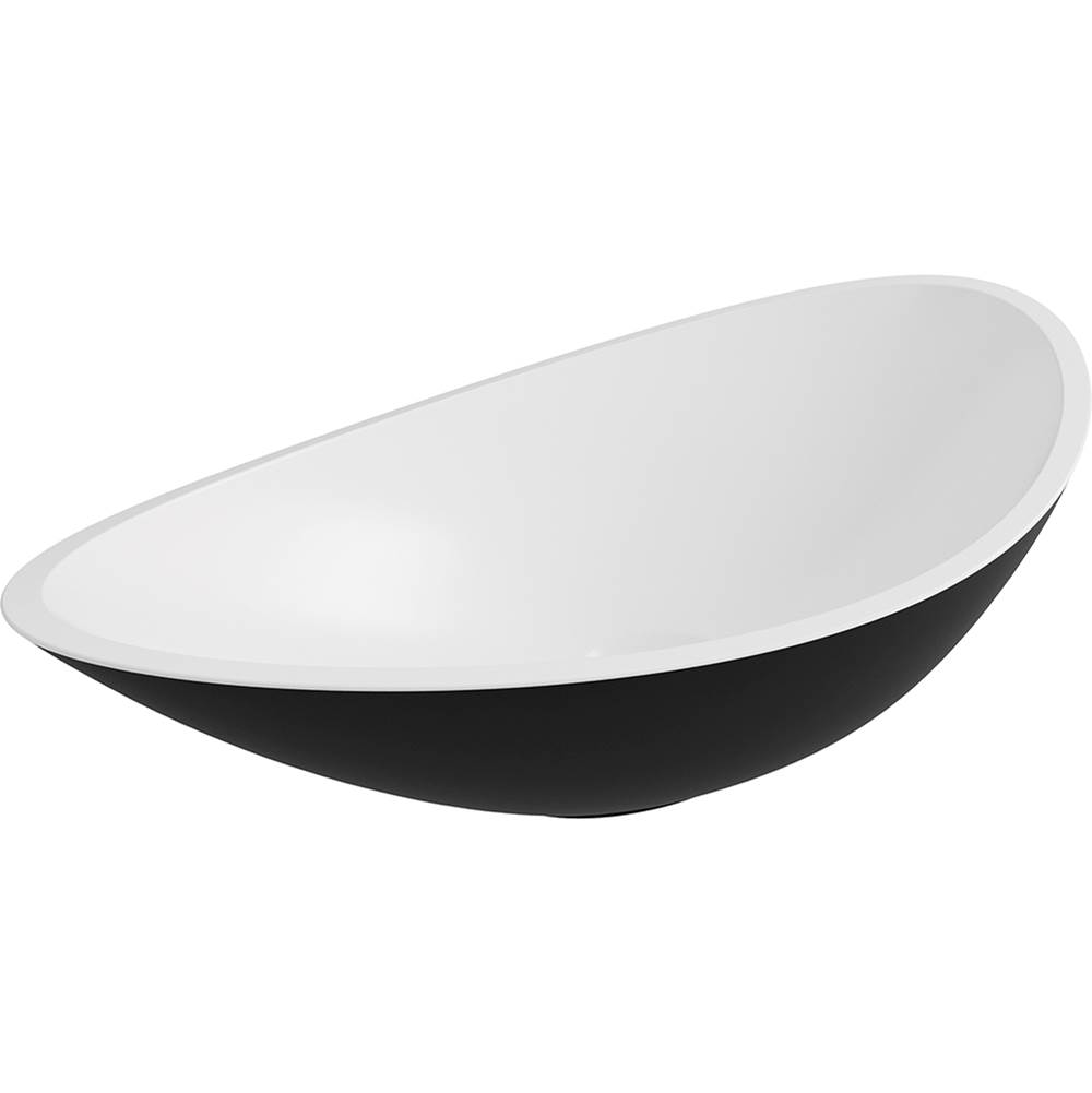 ICO Bath Cavalli Vessel Sink - Matte White/Matte Black-shop