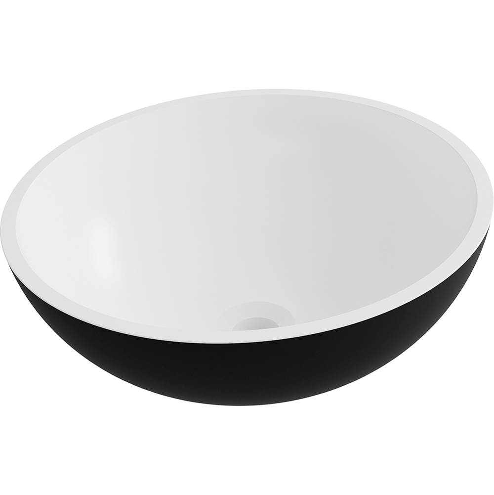 ICO Bath Gabrielli Vessel Sink - Matte White/Matte Black-related