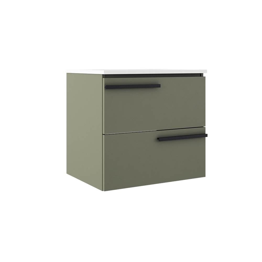 ICO Bath Accent 24'' Two Drawer Wall-Mounted Vanity - Sage Green-related