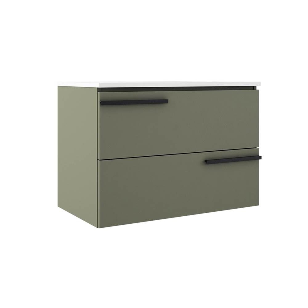 ICO Bath Accent 31'' Two Drawer Wall-Mounted Vanity - Sage Green-related