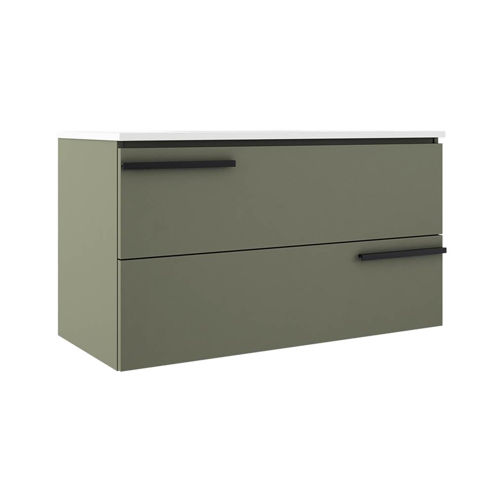 ICO Bath Accent 36'' Two Drawer Wall-Mounted Vanity - Sage Green-related