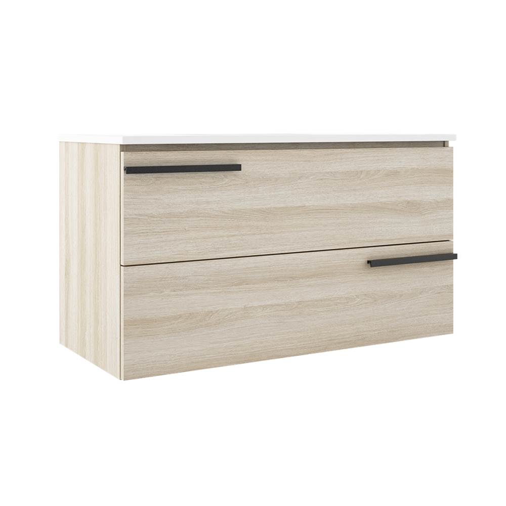 ICO Bath Accent 36'' Two Drawer Wall-Mounted Vanity - White Oak-related
