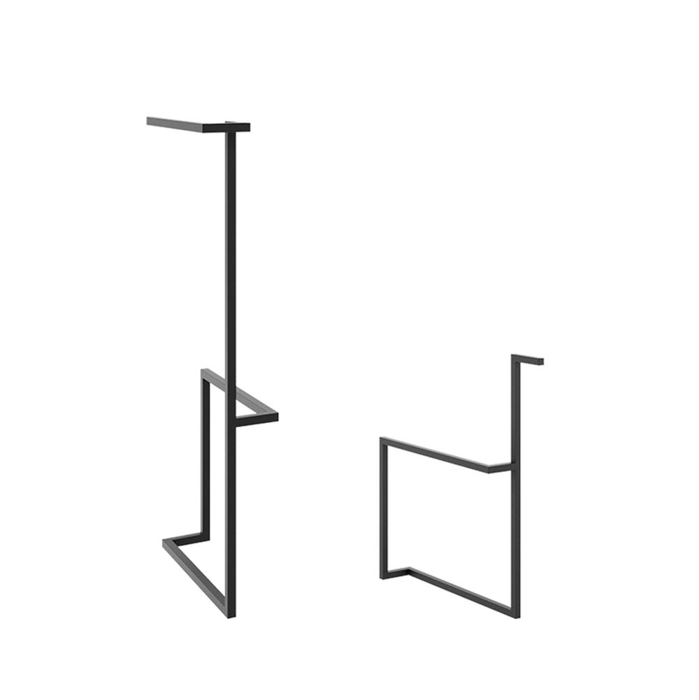 ICO Bath Accent Decorative Leg Set with Towel Holder - Anthracite-related