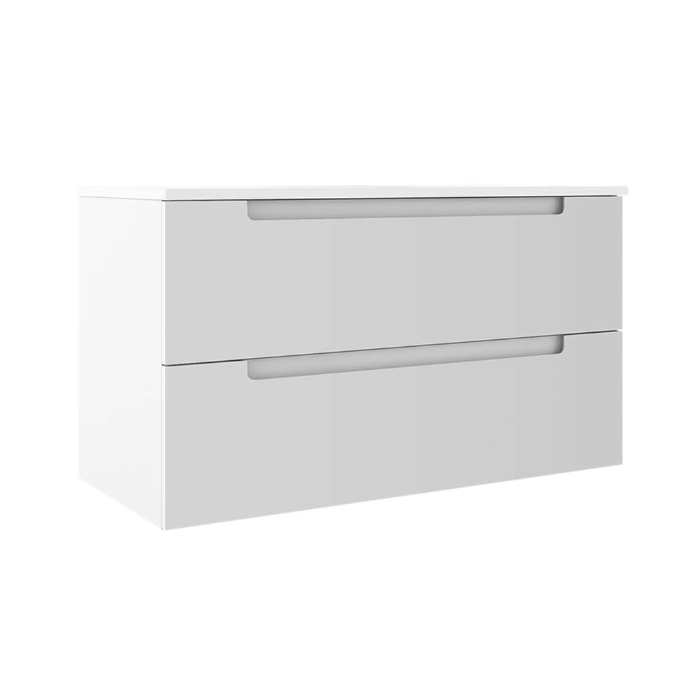 ICO Bath Coda 36'' Two Drawer Wall-Mounted Vanity - Matte White-related