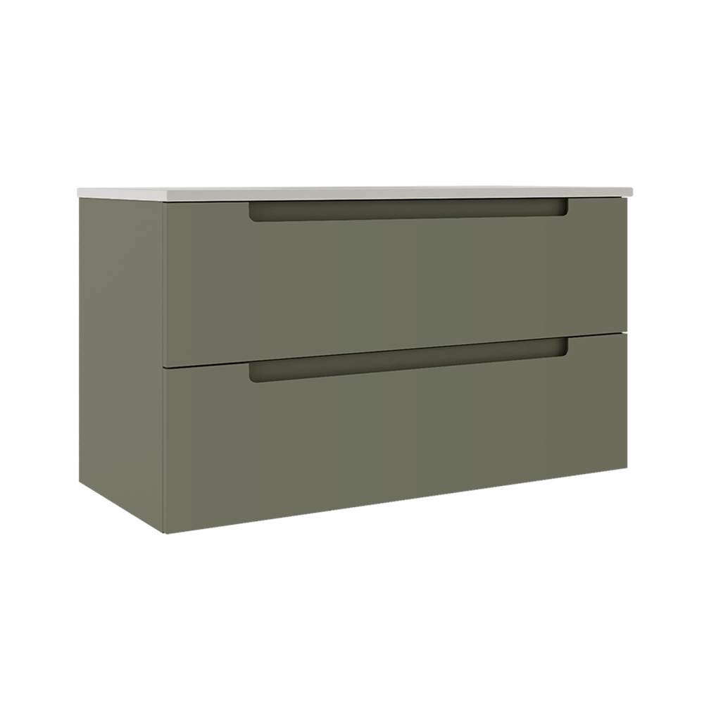 ICO Bath Coda 36'' Two Drawer Wall-Mounted Vanity - Sage Green-related