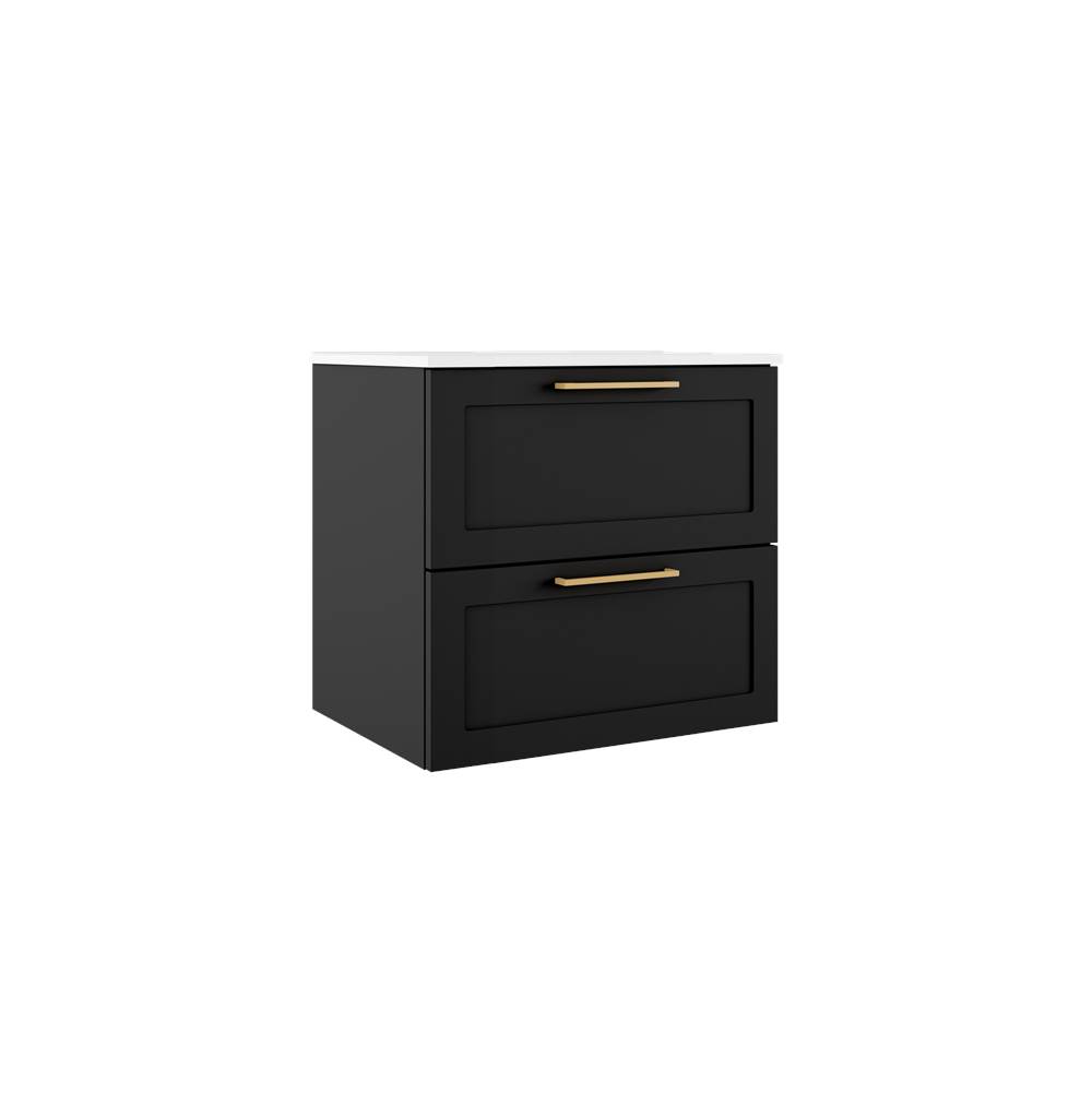 ICO Bath Rhythm 24'' Two Drawer Wall-Mounted Vanity - Matte Black-related