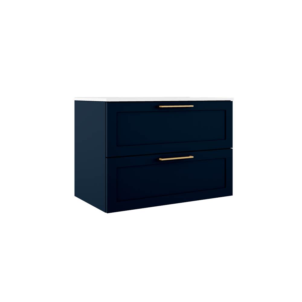 ICO Bath Rhythm 31'' Two Drawer Wall-Mounted Vanity - Navy Blue-related