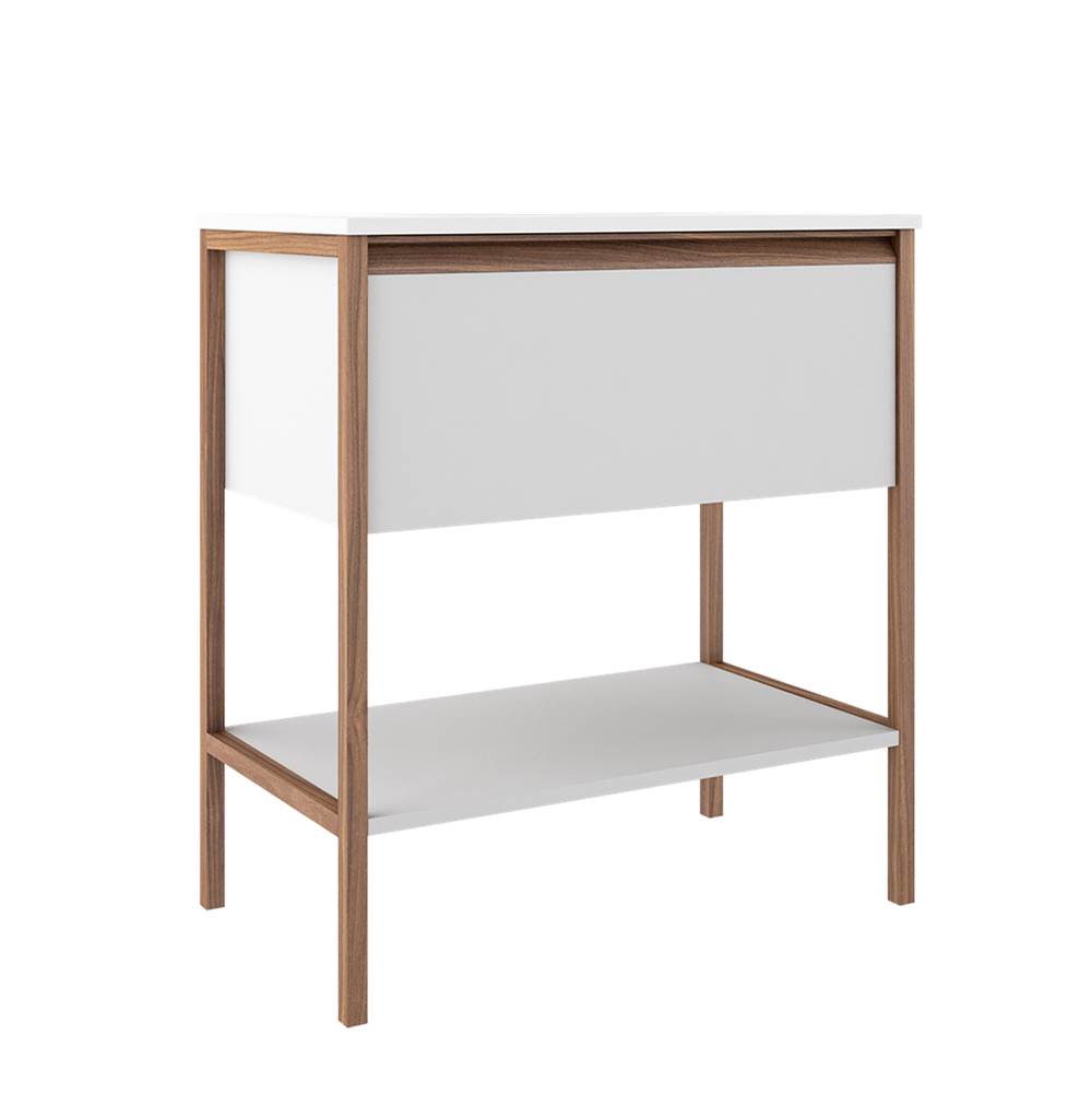 ICO Bath Tempo 31'' One Drawer One Shelf Freestanding Vanity - Matte White-related