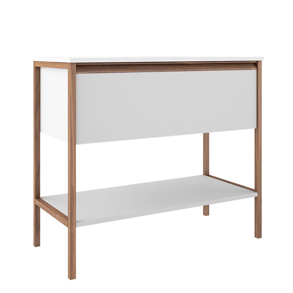 ICO Bath Tempo 36'' One Drawer One Shelf Freestanding Vanity - Matte White-related