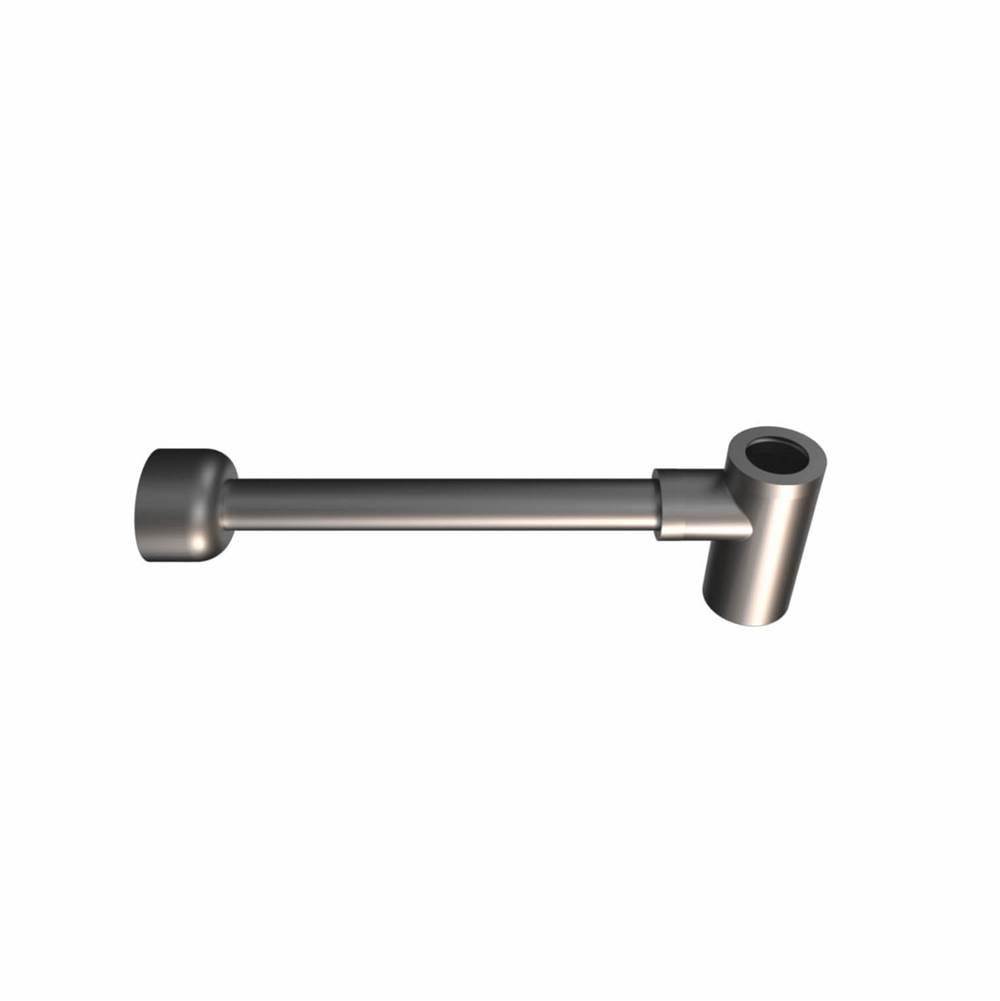 ICO Bath Round Waste With Integrated Trap - Brushed Nickel-shop