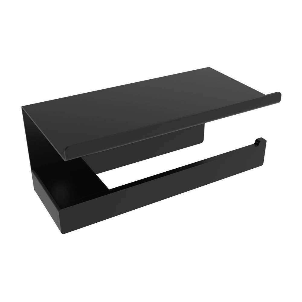 ICO Bath Cinder Toilet Paper Holder With Shelf - Matte Black-related