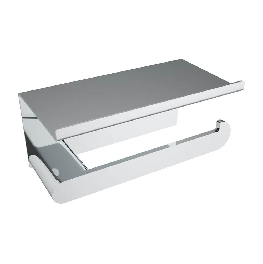 ICO Bath Flow Toilet Paper Holder With Shelf - Chrome-related