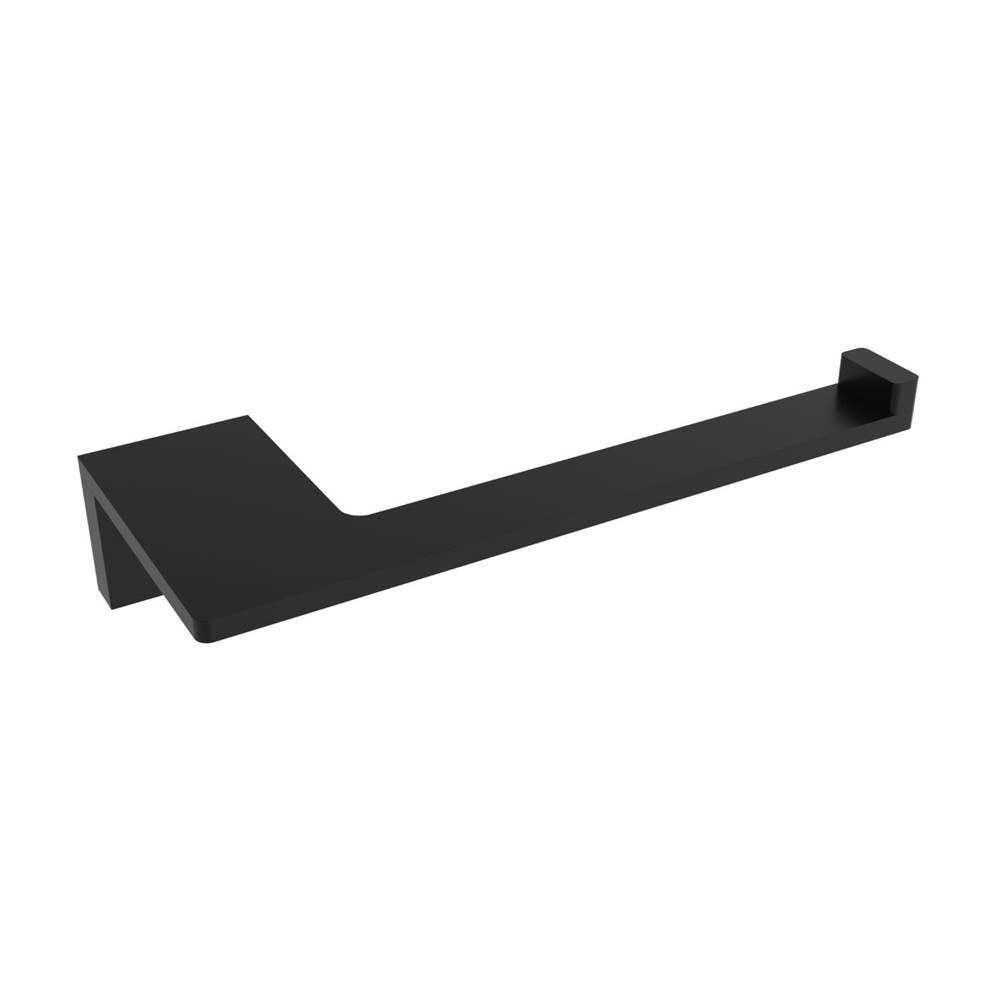 ICO Bath Ash Toilet Paper Holder - Matte Black (LH Post)-shop