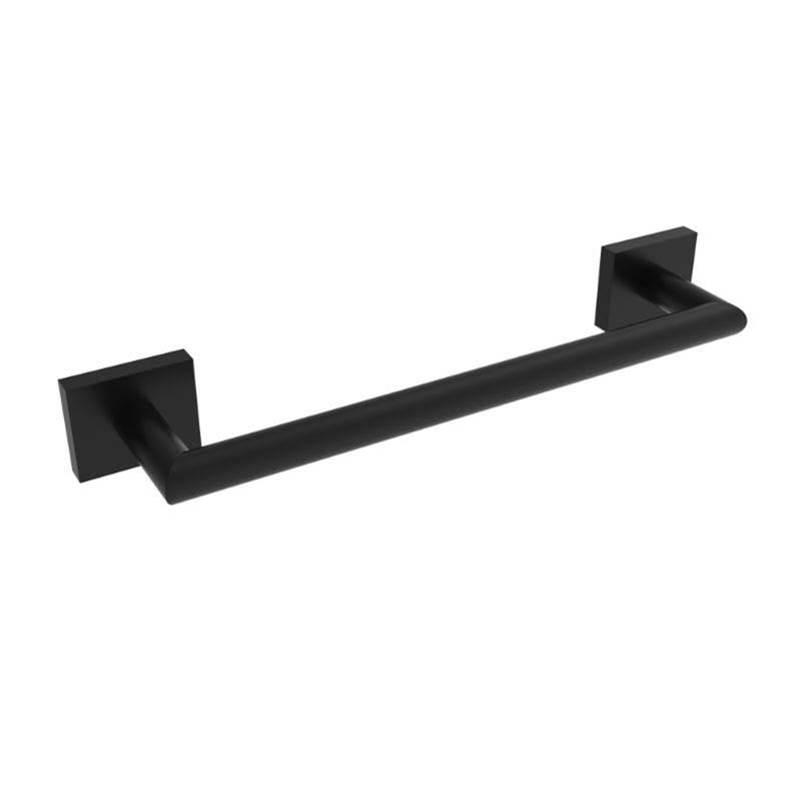 ICO Bath Crater 12'' Towel Bar - Matte Black-shop