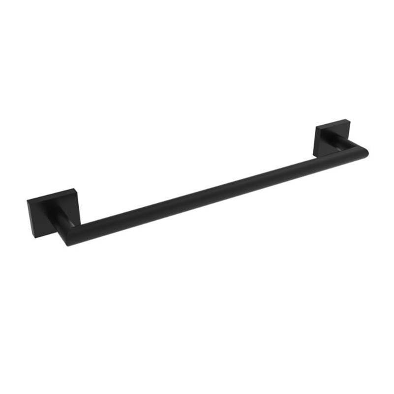 ICO Bath Crater 18'' Towel Bar - Matte Black-shop