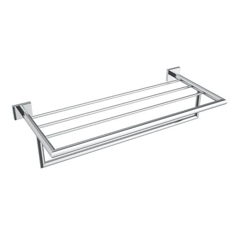 ICO Bath Crater Towel Shelf With Bar - Chrome-shop